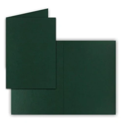 Immagine di FarbenFroh by GUSTAV NEUSER 100 biglietti pieghevoli, formato DIN A6, colore verde pino, 10,5 x 14,8 cm, vuoti, doppi 225 g/m²