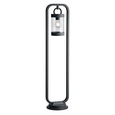Immagine di Trio Leuchten 404160142 Lampada da esterni per vialetti Sambesi, in alluminio pressofuso nero opaco, acrilico trasparente, non inclusa 1 x E27.