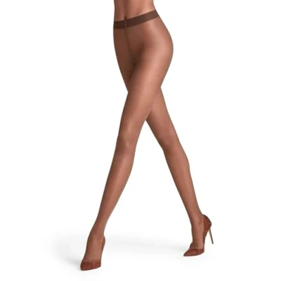 Immagine di FALKE Seidenglatt 15 DEN W Ti trasparenti velati tinta unita 1 pezzo, Collant Donna, Marrone Espresso 5188, XXL