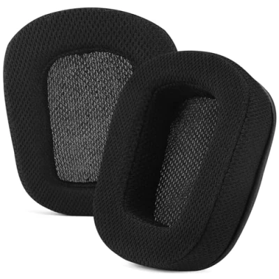 Immagine di Yizhet Cuscinetti Cuffie Compatibile con Logitech G933 G633 Padiglioni di Ricambio Auricolari in Spugna e Pelle Proteica (1 Piao, Nero)
