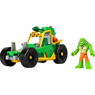 Immagine di Imaginext DC Super Friends Auto di Killer Croc con lanciamissili, Set Include 1 Personaggio snodato, a Spinta e Missile, Giocattolo per Bambini, 3+ Anni, HML05