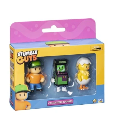 Immagine di Stumble Guys Confezione da 3 statuette Mr. Stumble, Invaders &amp; Hatchling