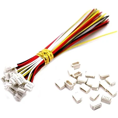 Immagine di 10 Set Mini Micro Sh 1.0 Jst Connettore Maschio 4 Pin con Cavo da 100 mm e Femmina