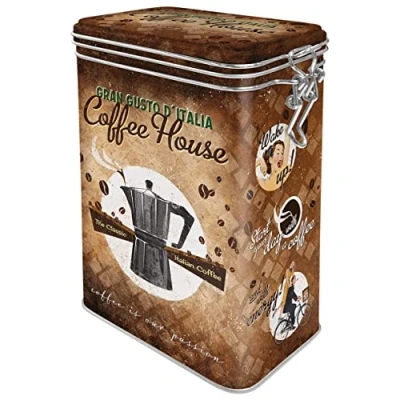 Immagine di Nostalgic Art Contenitori da caffè retrò Coffee House Idea Regalo per la Cucina, Metallo, Design Vintage, 1,3 l