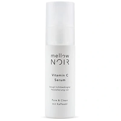 Immagine di mellow NOIR siero alla Vitamina C antirughe e antimacchia vegan, neutro per il clima &amp; pulito 30 ml cosmetici naturali certificati donna uomo