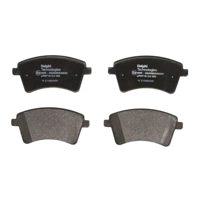 Immagine di DELPHI LP3715 Kit pastiglie freno Non predisposto per contatto segnalazione usura con lamierino anticigolío accessori