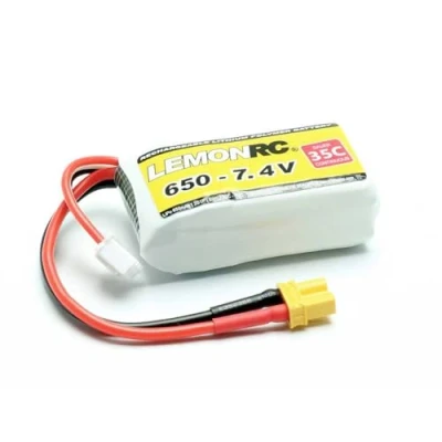 Immagine di LemonRC Batteria ricaricabile LiPo 7.4 V 650 mAh Numero di celle: 2 35 C Softcase XT30