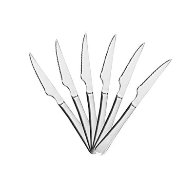 Immagine di Mr. Spoon Minimal Collection Set di Posate da Portata in Acciaio Inossidabile 6 coltelli Carne 22,5x2,05 cm