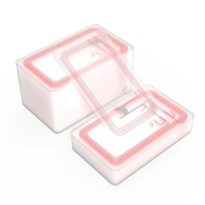 Immagine di 100 NFC Tag Cards,Programmabili Riscrivibili Card,Cards trasparente in PVC, Adatto a tutti i dispositivi supportati,Compatibile con TagMo Android