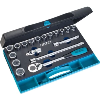 Immagine di Hazet Kit di chiavi a bussola metrico 1/2 (12.5 mm) 18 parti 932/18