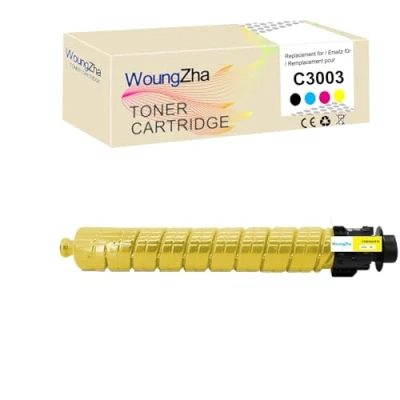 Immagine di Woungzha Cartuccia toner compatibile con Aficio MP C3003 C3003SP C3503 C3503SP C3004 C3004SP C3504 C3504SP Sostituzione per Ricoh (1 Giallo)
