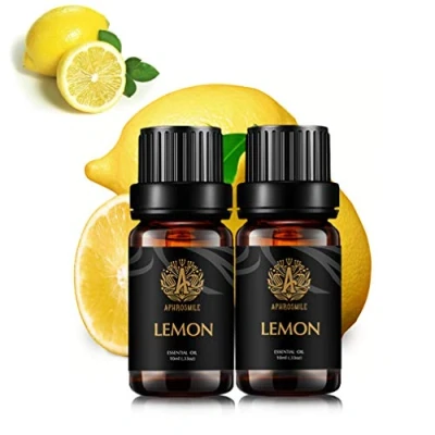 Immagine di Aromaterapia oli essenziali di limone, 100% Pure Limone Profumo Set, 2*10ml terapeutico Grade Fragrance Set per diffusore, umidificatore, massaggi