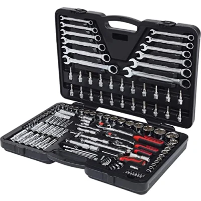 Immagine di KS Tools, Chiave a bussola + esagonale, Set di bussole 1/4&quot;+3/8&quot;+1/2&quot;CHROMEplus, 124 pezzi, cromato lucido