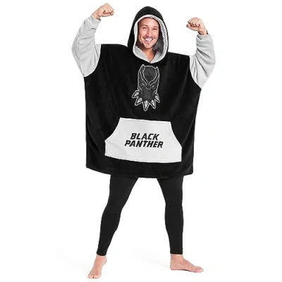 Immagine di Marvel Felpa Uomo con Cappuccio Felpe Oversize in Pile Supereroi Avengers Captain America(Nero/Grigio)