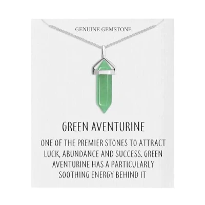 Immagine di Philip Jones Collana con Pietre preziose avventurina Verde
