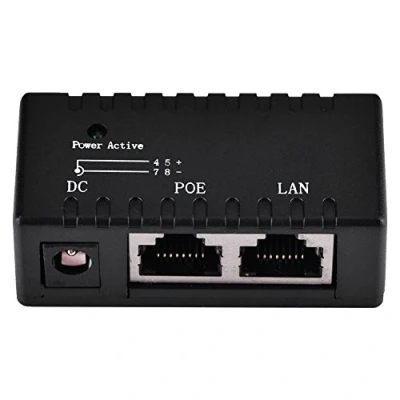 Immagine di Adattatore per Iniettore Power Over Ethernet Splitter Poe Rete LAN (Nero)