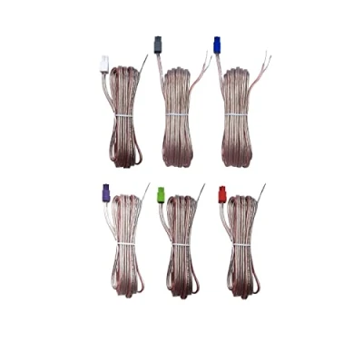 Immagine di Cavi per altoparlanti Red Gray Speaker Cables Sound Cord Compatible With Sony Home Cinema Theater System