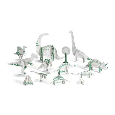 Immagine di DIY Colora e Costruisci I Dinosauri