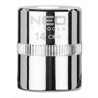 Immagine di NEO TOOLS 08 232 Serie di bussole 1/4 3124 14 mm Acciaio al cromo vanadio SuperLock