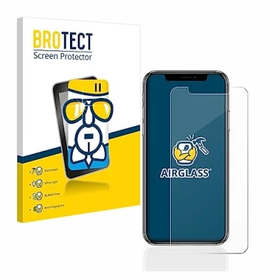 Immagine di brotect Pellicola Protettiva Vetro per Apple iPhone X/Xs Protezione Schermo [Durezza Estrema 9H, Chiaro]
