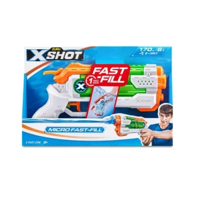 Immagine di ZURU XSHOT Fast Fill Micro Water Blaster Pistola ad acqua Gioco all&#039;aperto Riempimento rapido Tirare fino a 8 m 56220 2023