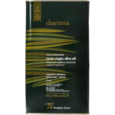 Immagine di Charisma Olio Extravergine di Oliva Greco Creta in Lattina, 3Litri Estrazione a Freddo