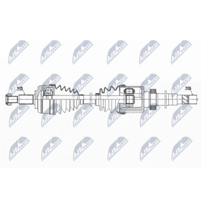 Immagine di NTY NPW RE 169 Albero motore / Semiasse Assale anteriore Dx 947mm 82mm