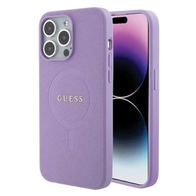Immagine di CG MOBILE Guess GUHMP15LPSAHMCU Custodia rigida per iPhone 15 Pro 6.1&quot;, colore: Viola