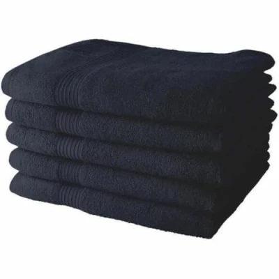 Immagine di TODAY Set di asciugamani blu navy 5 pezzi 70 x 130 cm