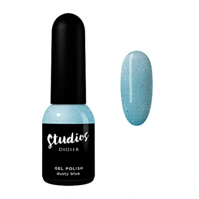 Immagine di Didier Lab Studios Smalto Semipermanente Unghie Dusty Blue Gel UV LED Ricco di Pigmenti Lunga Durata e Facile da Usare Colori Smalti per 8ml