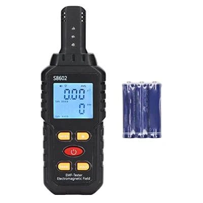 Immagine di Rilevatore EMF Tester di Radiazioni Elettromagnetiche Misuratore Campo Magnetico Display Digitale Contatore Geiger Beta Gamma X Ray Portatile