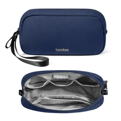 Immagine di tomtoc Borsa Organizer Cavi, Porta per Accessori Computer Portatili, da Viaggio, Custodia Adattatore, Mouse, Cavo, Alimentatore, Caricatore, Disco Rigido