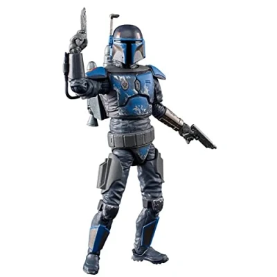 Immagine di Star Wars Hasbro The Vintage Collection, Soldato mandaloriano della Ronda Morte, Action Figure in Scala da 9,5 cm, Ispirata alla Serie L&#039;attacco dei cloni, per Bambini dai 4 Anni su, Multi