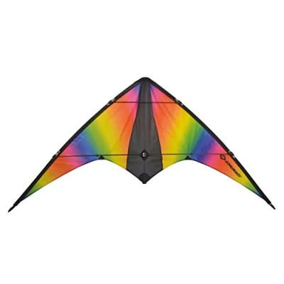 Immagine di Schildkröt Stunt Kite 160, Aquilone Acrobatico a Due Linee, +12 anni, Cavi in ​​Poliestere da 45 kp, 2x30m su Bobine di Controllo, Scala Beaufort 2 6