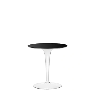 Immagine di Kartell Tip Top Tavolino, PMMA, Nero (Nero/Trasparente), 48 x 50 cm