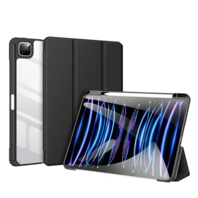 Immagine di Dux Ducis Copertina a tre pieghe (iPad Air 13 2024 (M2), iPad Pro 12.9 2018 (3. Gen), 2020 (4. 2021 (5a generazione), 12,9 2022 (6a generazione)), Cover tablet, Nero
