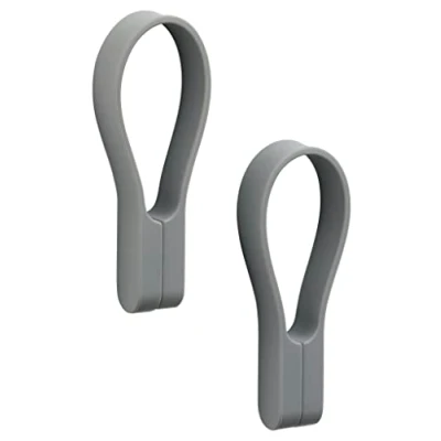 Immagine di ZONE DENMARK Loop Magnet Set di 2 cinghie magnetiche Porta strofinacci, portasciugamani in silicone e magneti potenti Appendere su tutto Facile da installare rimuovere Grigio