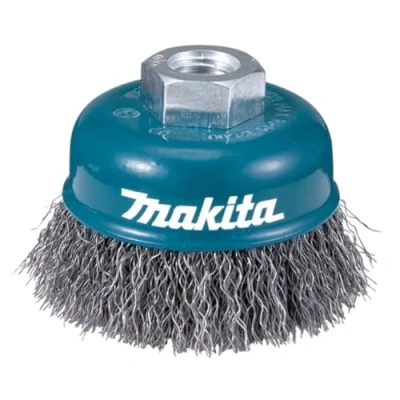Immagine di Makita d 29284 Spazzola di filo 100 mm insercion M14 con forma coppa ondulata in acciaio 0,3