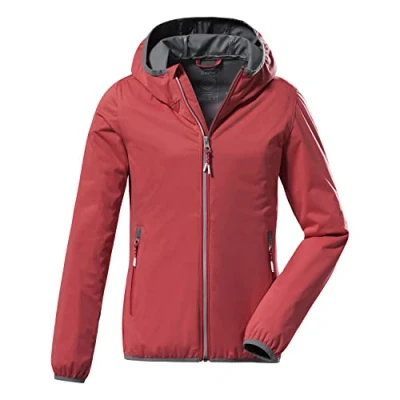 Immagine di Killtec Girl&#039;s Giubbotto softshell con collo in piedi, impacchettabile KOS 164 GRLS SFTSHLL JCKT, blue anthracite, 128, 38362 000