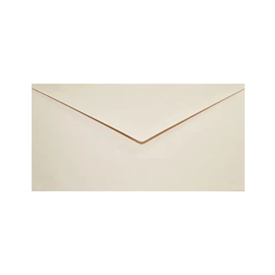 Immagine di Netuno 100 buste lettere lunghe crema scuro formato DL 110 x 220 mm 120g Keaykolour Biscuit da lettera ecologiche colorate americane per partecipazioni inviti battesimo compleanno