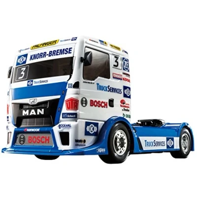 Immagine di TAMIYA 58632 1:14 RC Team Hahn Racing MAN TGS TT 01E, auto/veicolo telecomandato, modellismo, kit di costruzione, hobby, artigianato, modello, assemblaggio