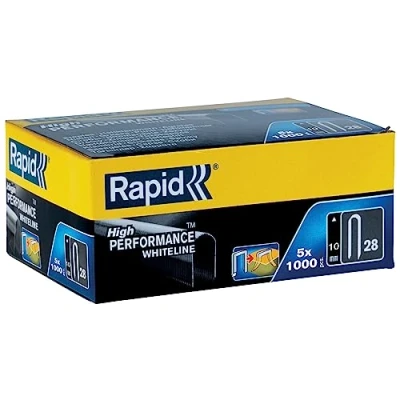 Immagine di Rapid 11893511 No. 28 Punti per Cavi Bianchi 10 mm,
