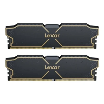 Immagine di Lexar THOR OC RAM DDR5 32GB Kit (16GB x 2) 6000 MHz, DRAM 288 Pin UDIMM PC Memoria, Memoria Computer per XMP 3.0 e AMD EXPO, CL32 38 96, 1.3V (LD5U16G60C32LG RGD)