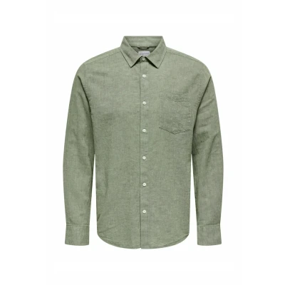 Immagine di Only &amp; Sons Onscaiden LIFE REG PKT NOOS Camicia, Uomo, Taglia: Medium, Swamp