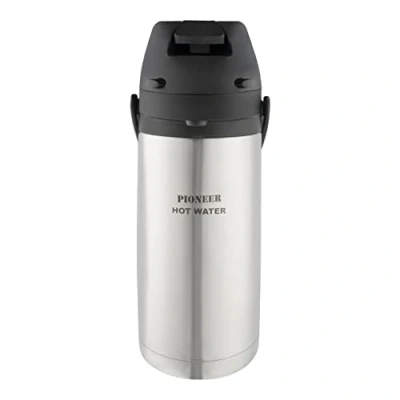 Immagine di Pioneer Boccette in acciaio inox Airpot acqua calda dispenser per conferenze, 1,9 litri, argento (SS19HC/WAT)