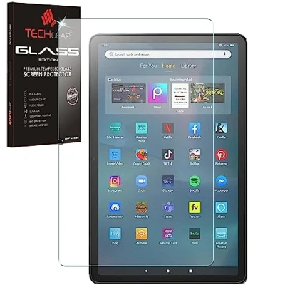 Immagine di TECHGEAR Vetro Temperato Compatibile con Nuovo Amazon Fire Max 11&quot; (2023) Autentica Pellicola Protecttiva [Durezza 9H] [Resistente ai graffi] [Ultra Chiaro]