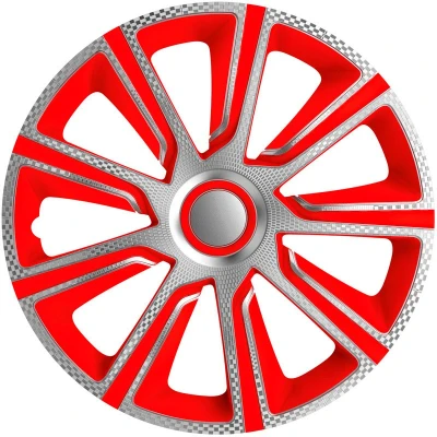 Immagine di J TEC Veron J13536 Copricerchi 13Inch rosso/argento, carbonio
