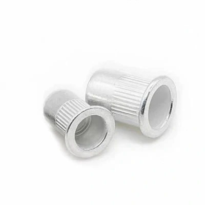 Immagine di 20/50Pcs M3 M4 M5 M6 M8 M10 M12 in Lega di Alluminio Rivnut Testa Piatta Inserto Filettato Rivetto Nutsert cap Rivet Dado (Color : 50pcs, Size M10)
