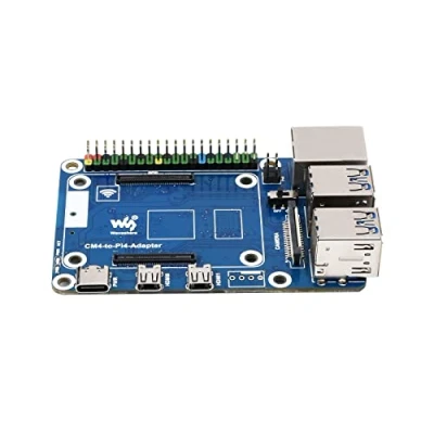 Immagine di Waveshare Compute Module 4 to Raspberry Pi B Board Adapter,Based on Reproduce The Original Appearance of 4B Board,Alternative Solution for