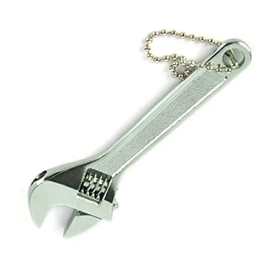 Immagine di Vogueing Tool Chiave piccola da 68 mm, regolabile, antiscivolo, per riparazione e manutenzione, colore: Argento